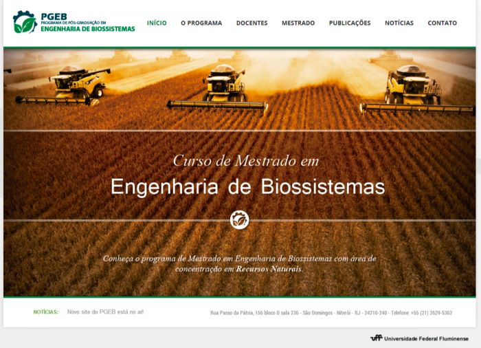 Novo site do PGEB está no ar!